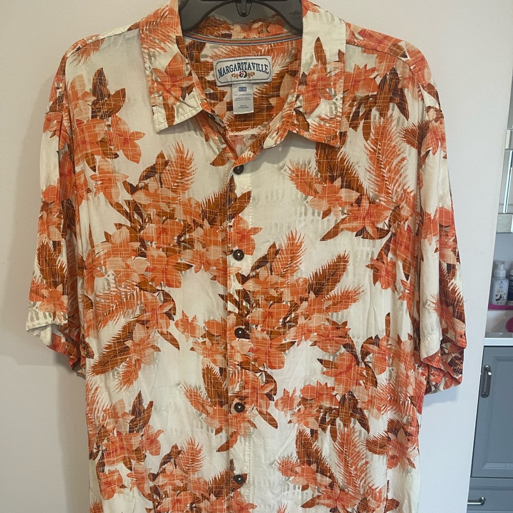 Margaritaville tropical Caribbean button down